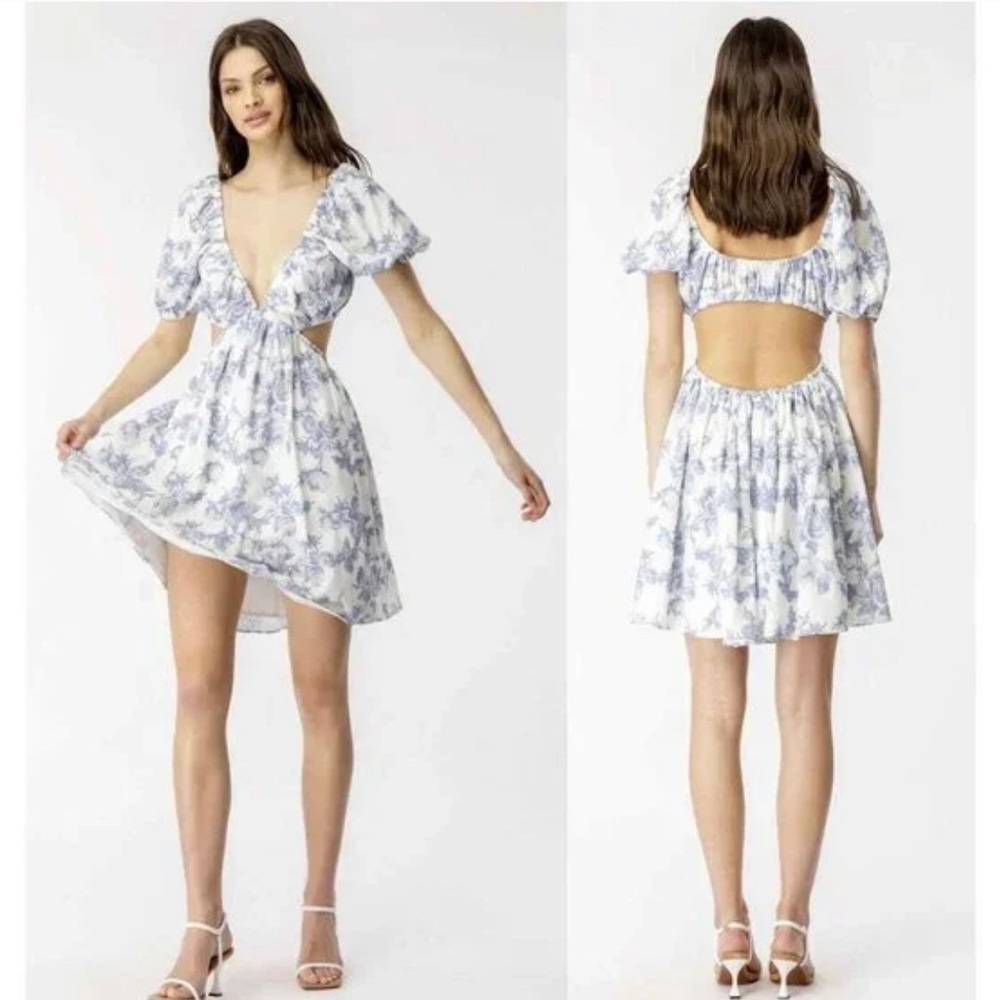 Bardot Eden Floral Mini Dress Size 10 - Picture 1 of 7